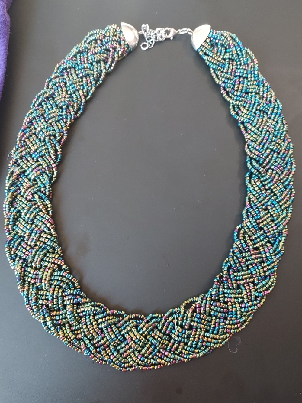 Multicolor Braided Bead Necklace - Women Jewelry